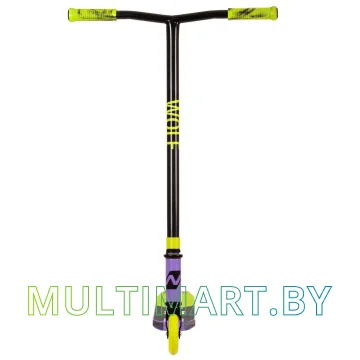 Самокат Novatrack Wolf Plastic 100P.WOLF.BVL22 (черный/фиолетовый, 2022) картинка 3